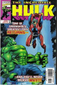 The Incredible Hulk #472 (1999)  NM+ 9.6 to NM/M 9.8  original owner