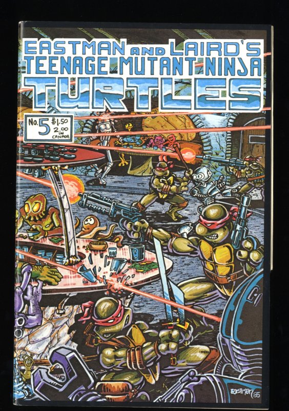 Teenage Mutant Ninja Turtles #5 FN/VF 7.0 1st Print!