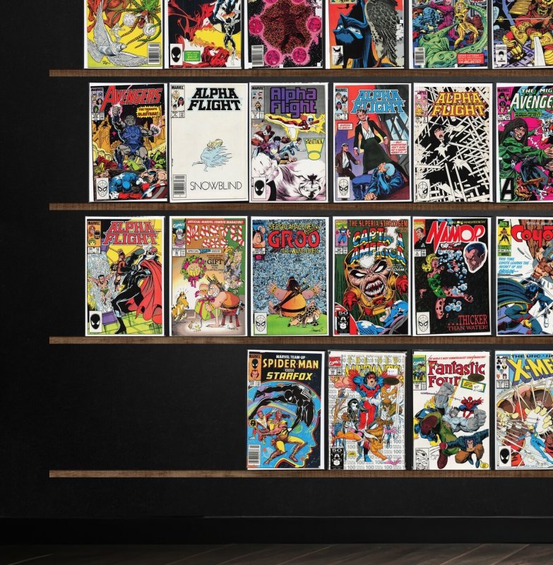 Huge Lot 150+ Comics with The Avengers, Alpha Flight, Batman, Iron Man & More!