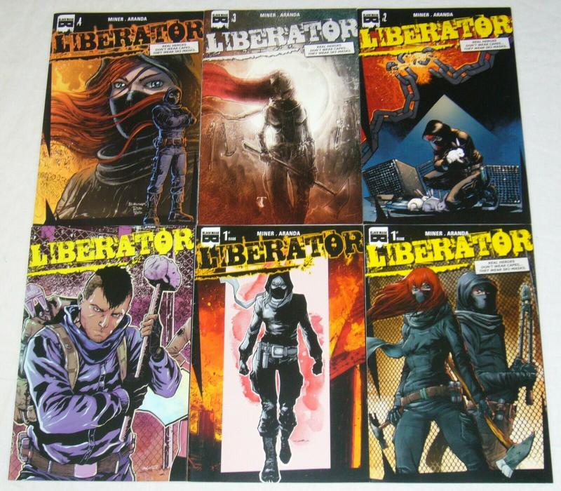 Liberator #1-4 VF/NM complete series + 2 variants - black mask young terrorists