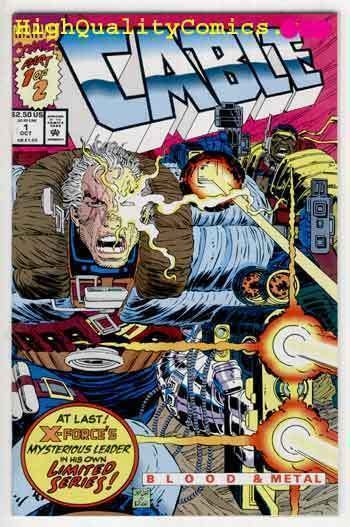 CABLE #1, NM+, X-Men, Blood & Metal, John Romita, 1992, more Marvel in store