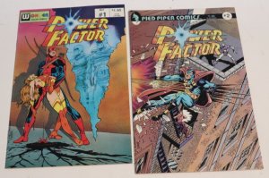 Power Factor #1-2 Complete Series Carmine Infantino Wonder Color Comics 1987