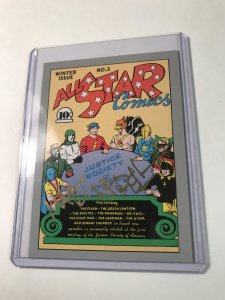 ALL STAR COMICS #3 card signed by MART NODELL : DC Impel Series 1; NM/M