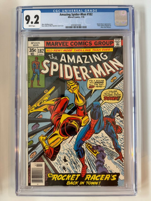 AMAZING SPIDER-MAN  #182  CGC  9.2  (1978)