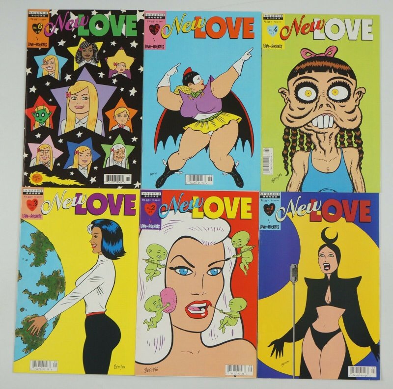 New Love #1-6 VF/NM complete series - love and rockets - gilbert hernandez beto 