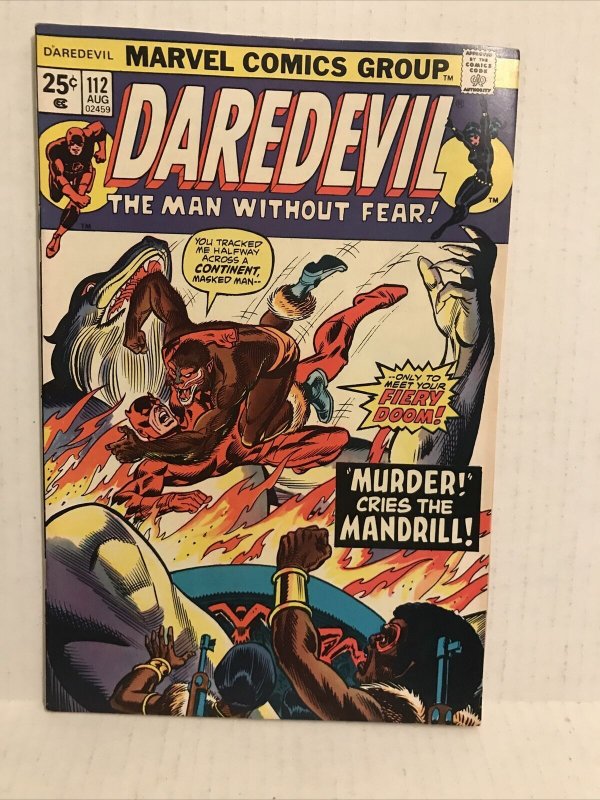 Daredevil #112 (mandrill, Black widow Appearance)