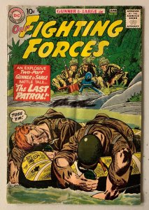 Our Fighting Forces #55 DC Gunner + Sarge (3.0) H20 damage spine intact (1960)