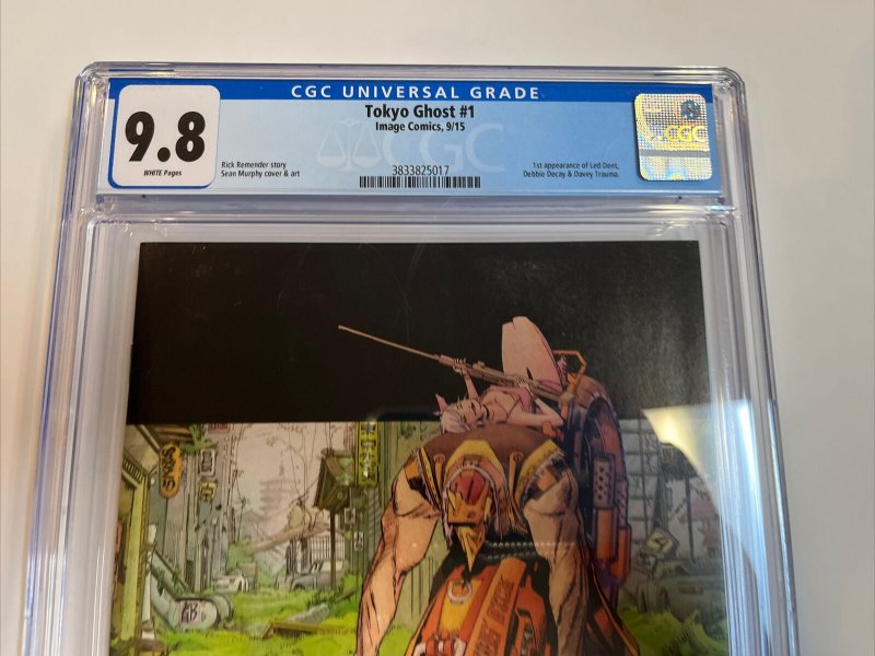 Tokyo Ghost (2015) # 1 (CGC 9.8) Variant Image | 1st App Led Dent | Sean Murphy