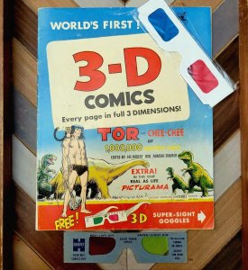 3-D TOR #2 1953 FN- 5.5 Three Dimension Comic JOE KUBERT RUSS HEATH 3D Glasses