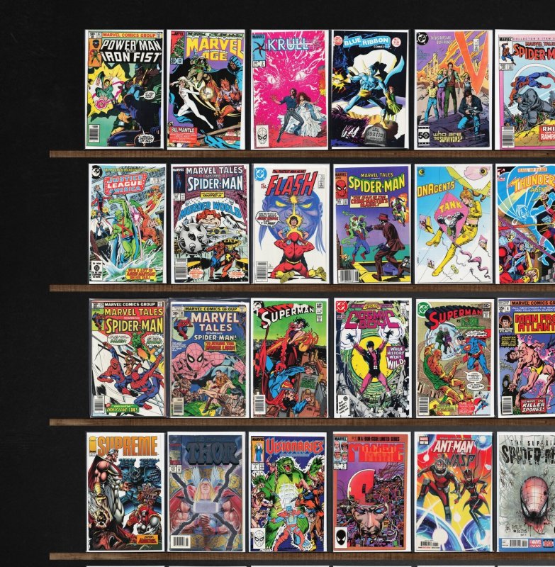 Huge Lot 140+ Comics with Marvel Tales, X-Men, The Flash, Superman & More!
