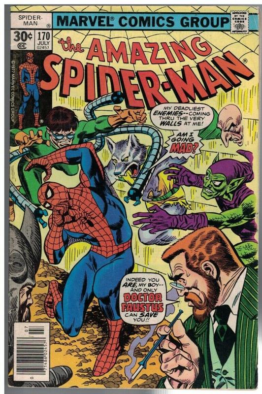 SPIDERMAN 170 VG  July 1977