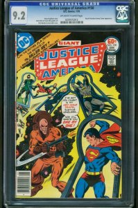 JUSTICE LEAGUE OF AMERICA #150-CGC 9.2 OW/W-NM-jimmy carter issue 0207072012