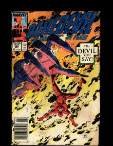 Lot of 7 Daredevil Marvel Comic Books #264 265 266 267 279 289 298 J369