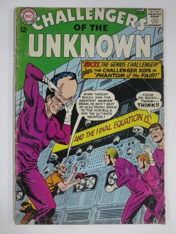 CHALLENGERS OF THE UNKNOWN #39 (DC,9/1964) GOOD (G) Challenger Kids!