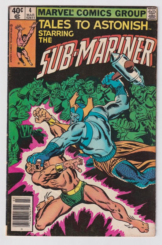 Marvel Comics! Tales to Astonish starring the Sub-Mariner! Issue #4!