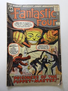 Fantastic Four #8 (1962) GD+ Condition ink fc