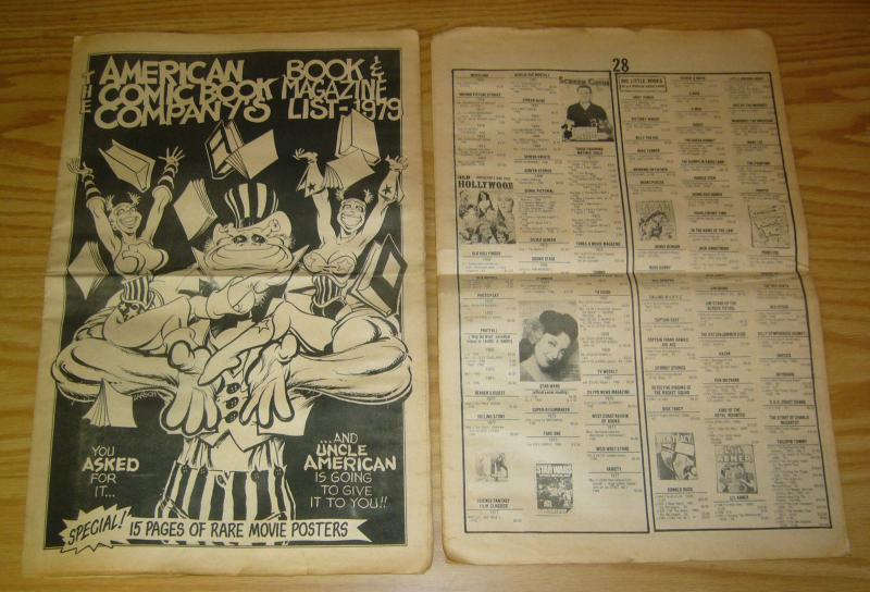 American Comic Book Company's Book & Magazine List - 1979 VG rich larson cover 