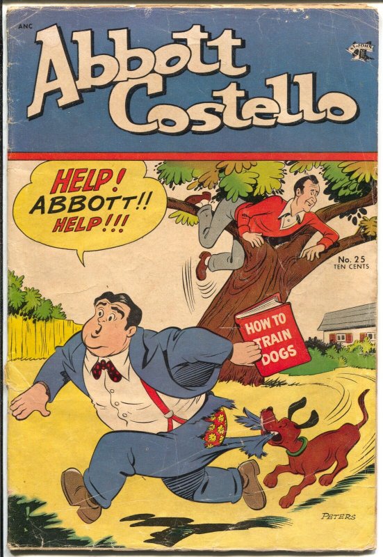 Abbott and Costello #25 1954-St John-Good Girl Art-Kubert & Maurer ad-VG