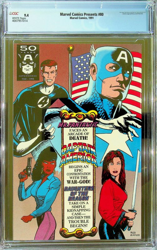 Marvel Comics Presents #80 - CGC 9.4 - Cert#4007951014
