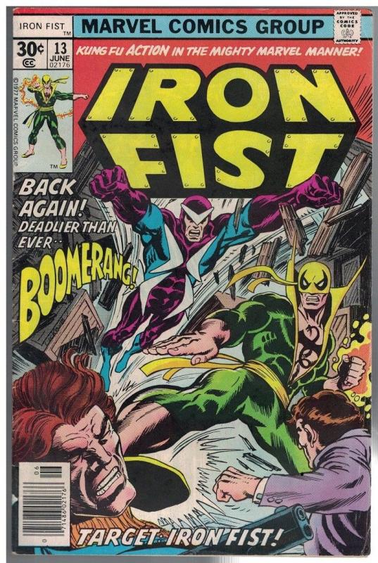 IRON FIST 13 VG June 1977