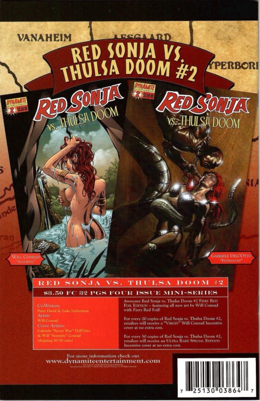 Red Sonja: Sonja Goes East Lee Cover B (2006) One Shot New