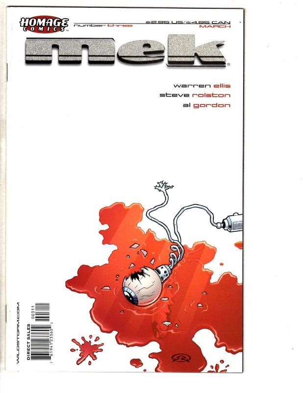 Lot Of 3 Mek Homage Comic Books # 1 2 3 NM 1st Prints Warren Ellis Image AK9