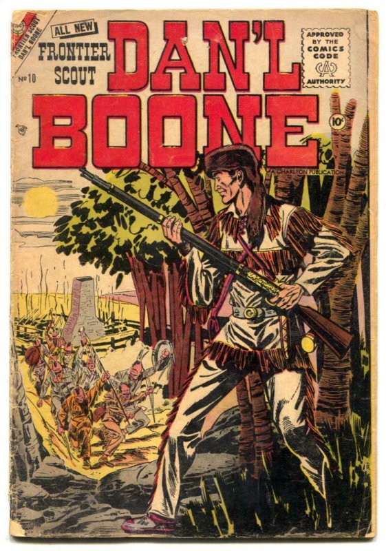 Frontier Scout Dan'l Boone #10 1956- 1st issue VG-