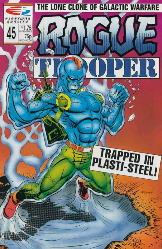 Rogue Trooper (1st Series) #45 VF; Fleetway Quality | save on shipping - details