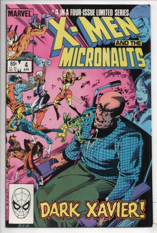 X-MEN and MICRONAUTS #1 2 3 4, VF/NM, Claremont, Marvel, 1984  Marvel