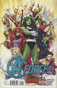 A-Force #1 VF/NM ; Marvel | Secret Wars