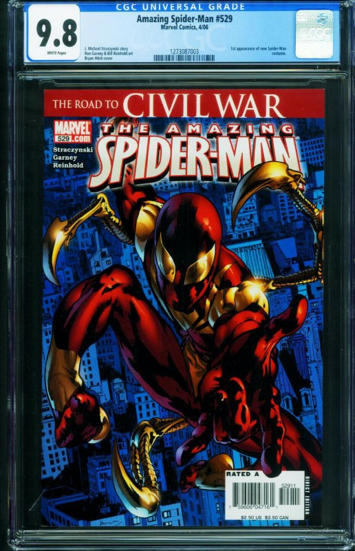 Amazing Spider-Man #529 CGC 9.8  First IRON SPIDER SUIT 1273087003