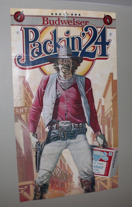 Budweiser Gun Slinger Poster / Dave McMacken Art / 1982