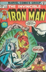 Iron Man #75 ORIGINAL Vintage 1975 Marvel Comics