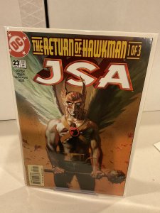 JSA 23  2001 9.0 (our highest grade)  Geoff Johns! Return of Hawkman!