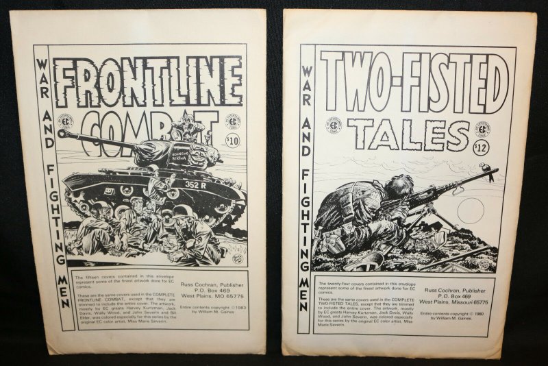 Set of 2 EC Porfolios - Jack Davis Two-Fisted Tales & Frontline Combat 1980/1983 