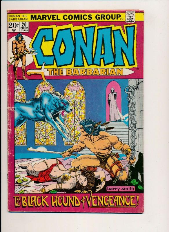 CONAN The Barbarian #20 ~ Marvel Comics Group 1972 ~ VG (PF410) 