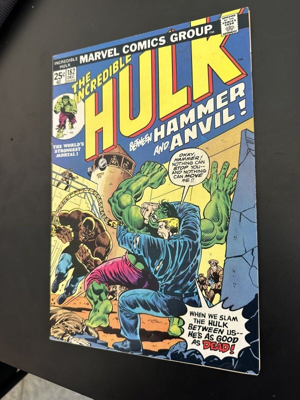 The Incredible Hulk #182 FN/VF 1st appearance of Hammer and Anvil (Marvel 1974)