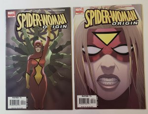 Spider-woman Origin #1-5 Complete Set Marvel Comics 2006 VF/NM Or Better