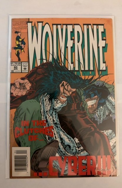Wolverine #80 NEWSSTAND EDITION *Controversial 1st Cameo App- X-23 in test tube