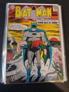 Batman #156 Classic “Robin Dies At Dawn” Cover/Story DC Comic Book 1963