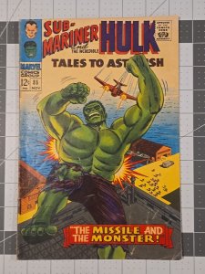 Tales to Astonish #85 Awesome Hulk Cover (Marvel Comics November 1966)