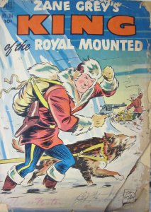 Zane Grey King Of The Royal Mounted 1952 Dell Comic #384 Golden Age 10 Cent