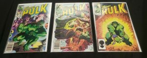 THE INCREDIBLE HULK 3PC (VF) ISSUES #298, 301, 307, SLEEPWALKER 1984-85