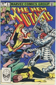 New Mutants #6 (1983) - 7.5 VF- *Road Warriors/Silver Samurai & Viper* 