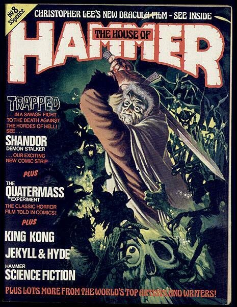 HOUSE OF HAMMER#8-Quatermass,King Kong 1977 F-VF glossy