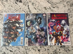 Lot Of 3 Marvel Comics # 1 NM Ms. Marvel Wolverine Hunt For Dead Ends 16 J435