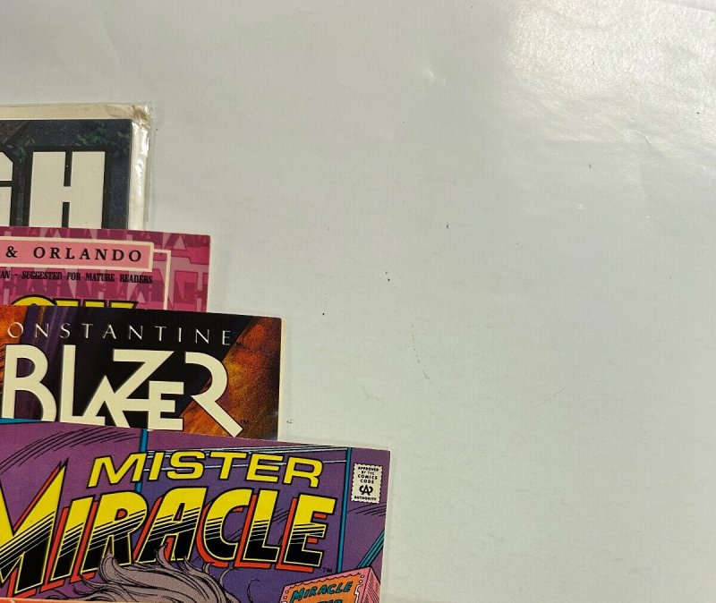 4 DC Comic Books Mr Miracle 13 + HellBlazer 56 + The Shadow 1 + Clash 2 87 CT5