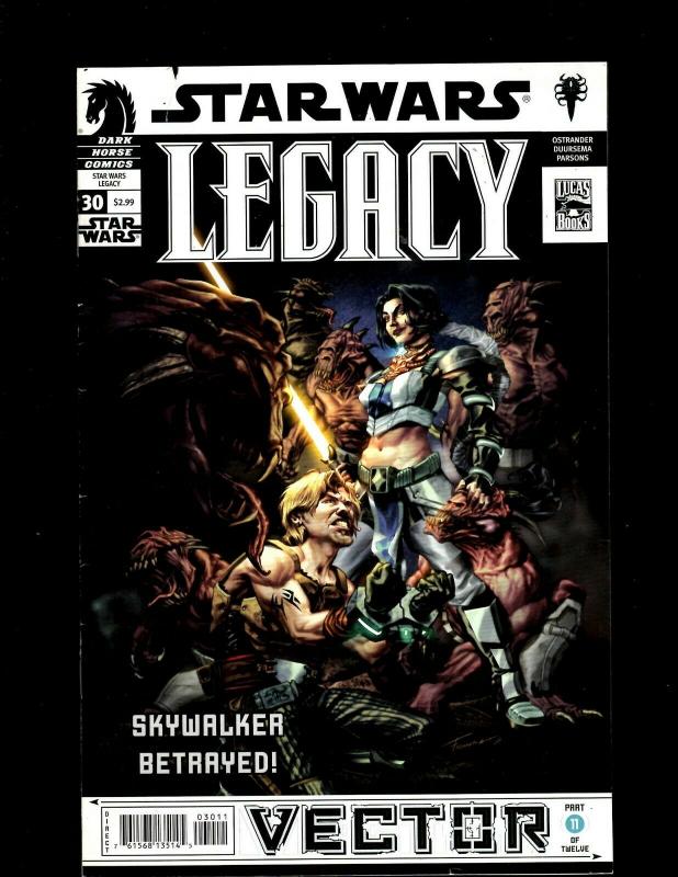 Lot of 7 Star Wars Legacy Dark Horse Comic Books #26 27 28 29 30 31 32 J398