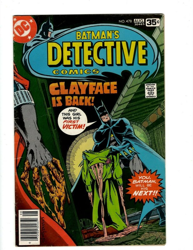 Detective Comics # 478 VF- DC Comic Book Batman Robin Joker Catwoman SR1