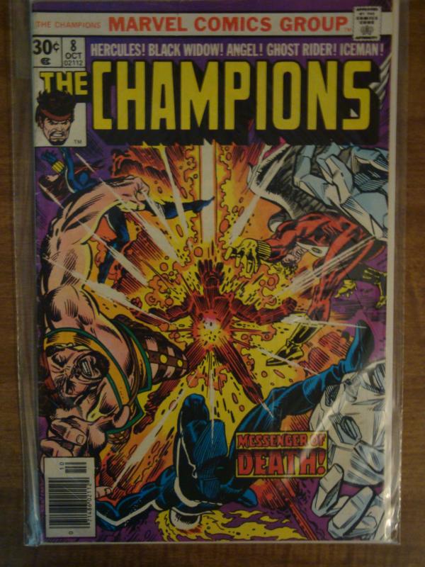 Marvel Comics The Champions #8 Hercules, Black Widow, Ghost Rider VF